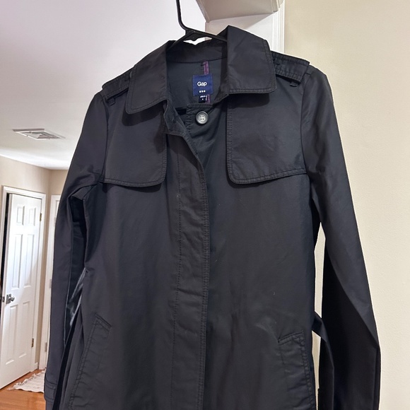 Trench Coat Black Classic Gap - Picture 2 of 5